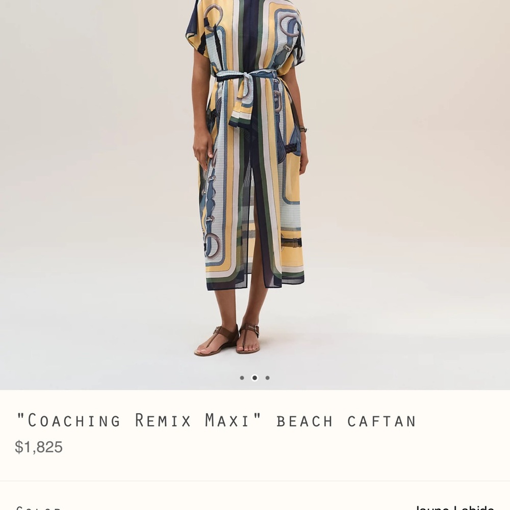 Coaching remix  Maxi Caftan - Hermes